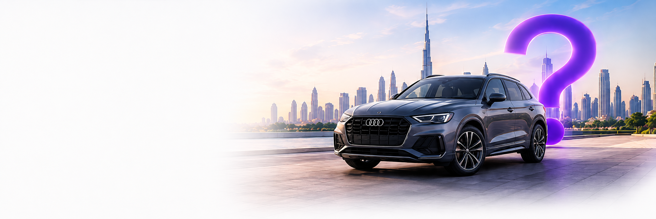 Dubai skyline road